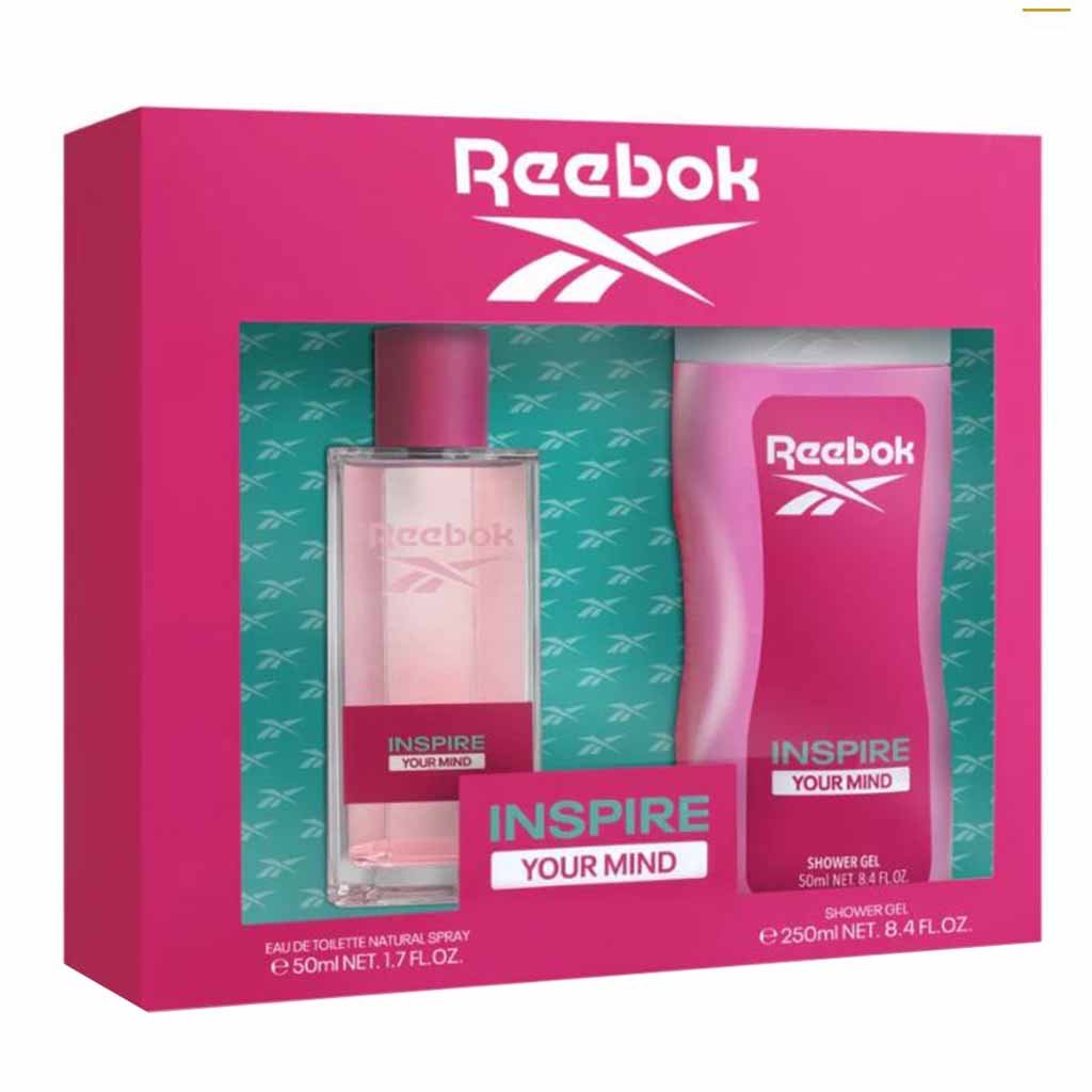 Reebok Inspire Your Mind Gift Set For Women - Pack of Reebok Inspire Your Mind EDT 50ml + Shower Gel 250ml