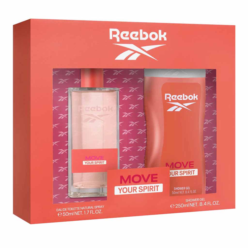 Reebok Move Your Spirit Gift Set For Women - Pack of Reebok Move Your Spirit EDT 50ml + Shower Gel 250ml