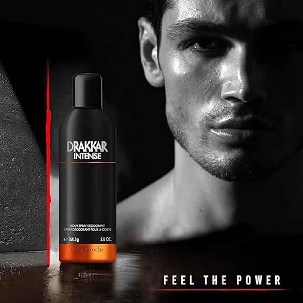 Guy Laroche Drakkar Intense Deodorant Body Spray For Men 200ml