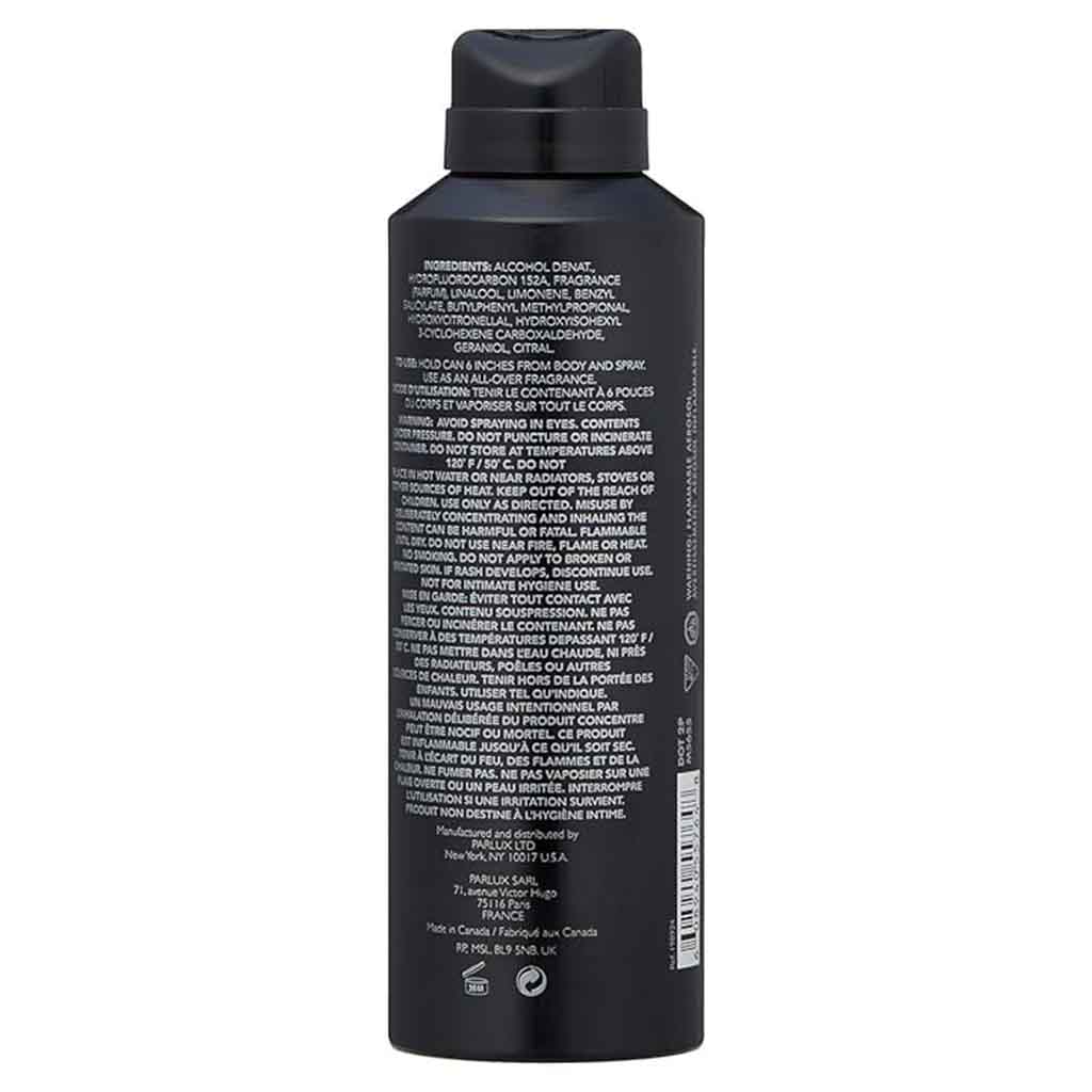 Kenneth Cole Black All Over Deodorant Body Spray For Men 170ml 