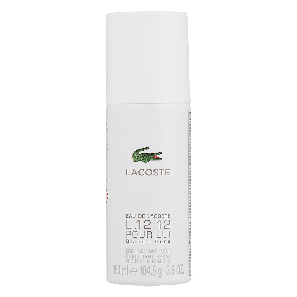 Lacoste L.12.12 Blanc Pure Deodorant Spray For Men 150ml