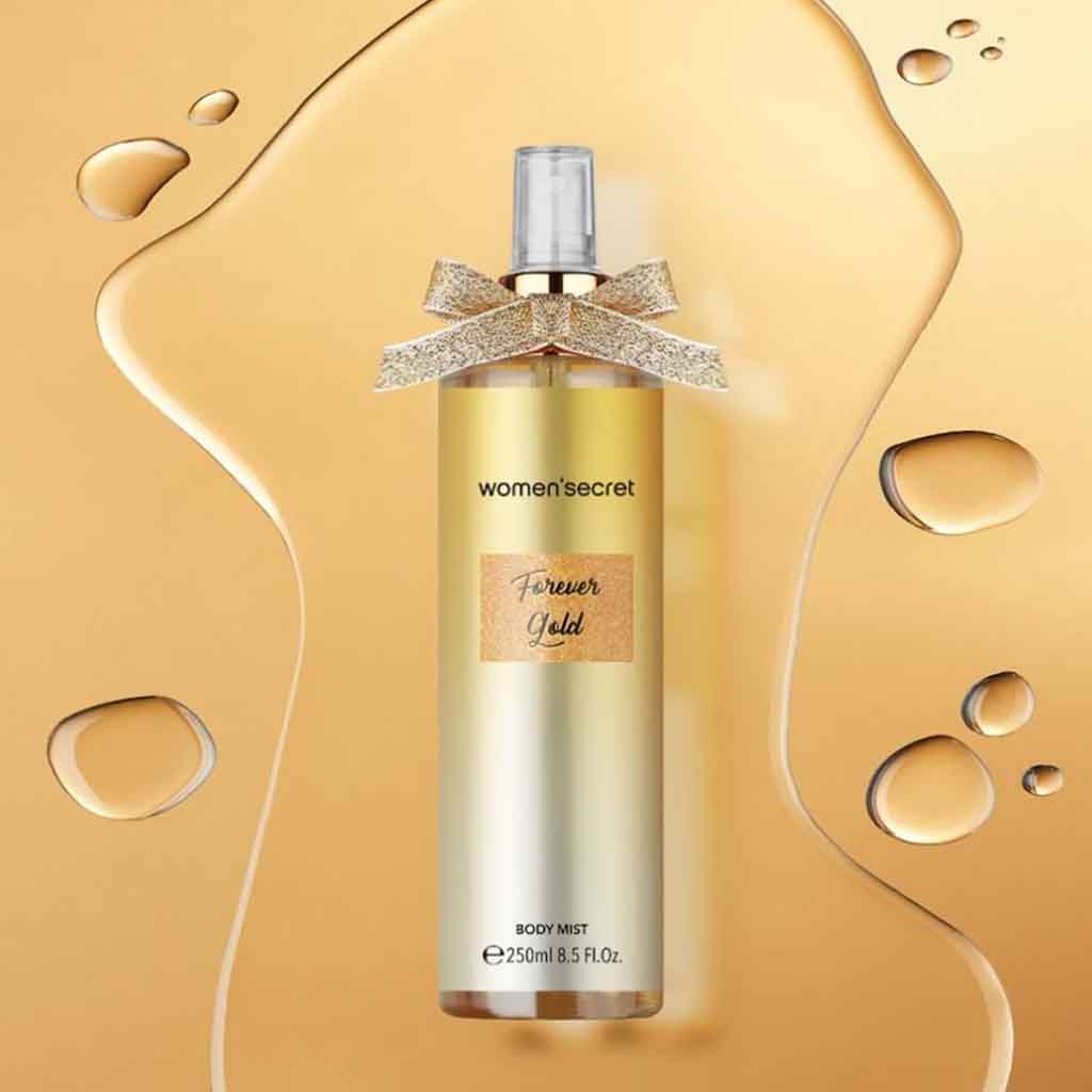 Women'secret Forever Gold Body Mist For Women - Fruity Fragrance 250ml