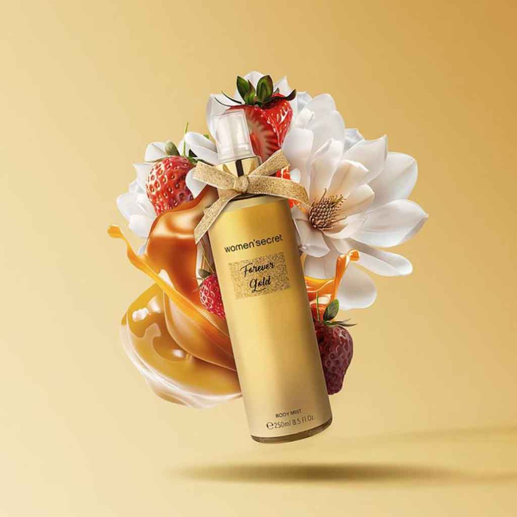 Women'secret Forever Gold Body Mist For Women - Fruity Fragrance 250ml