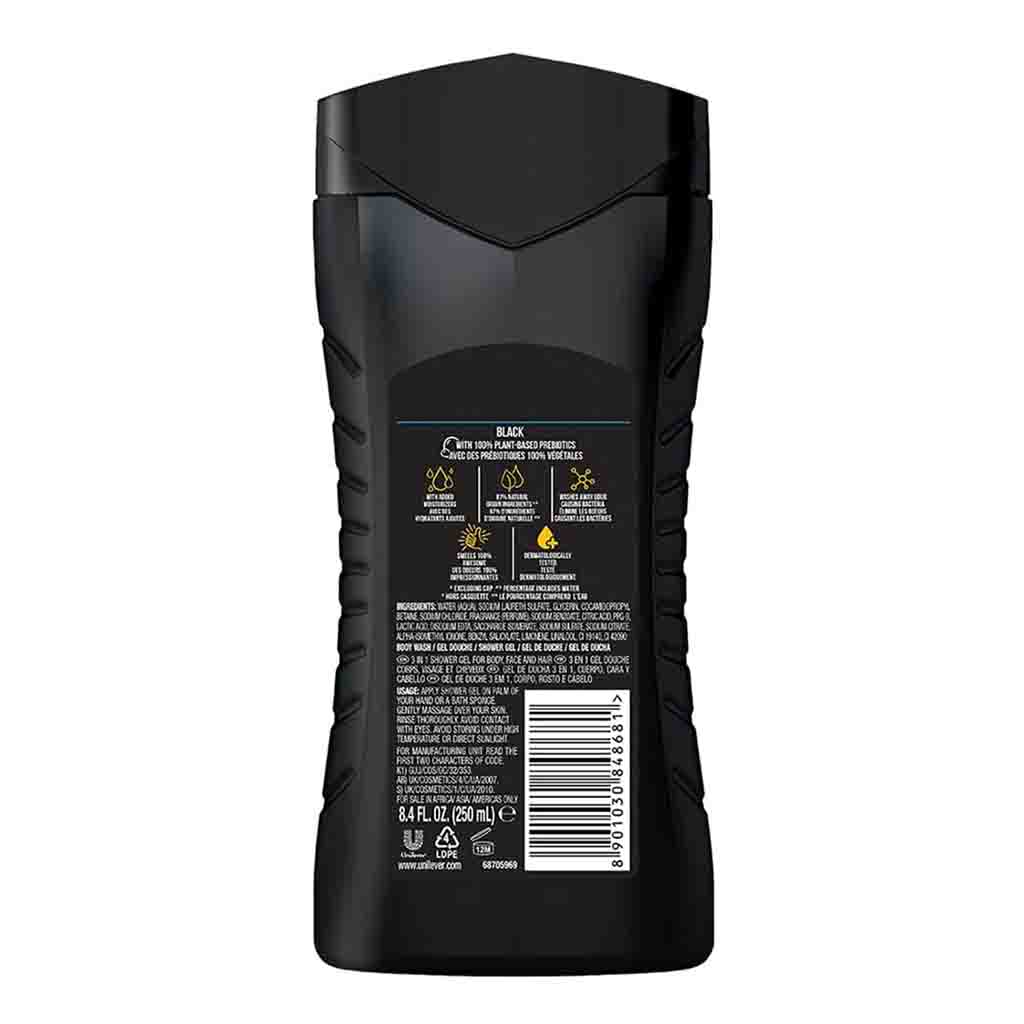 Axe Black Frozen Pear & Cedarwood Fragrance 3-in-1 Shower Gel For Men 250ml