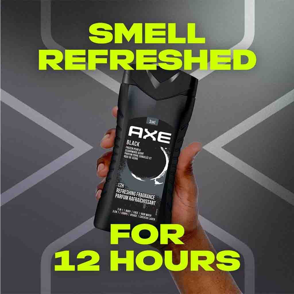 Axe Black Frozen Pear & Cedarwood Fragrance 3-in-1 Shower Gel For Men 250ml