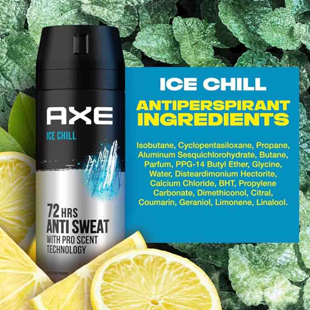 Axe Ice Chill Anti Perspirant Deodorant Spray For Men 150ml