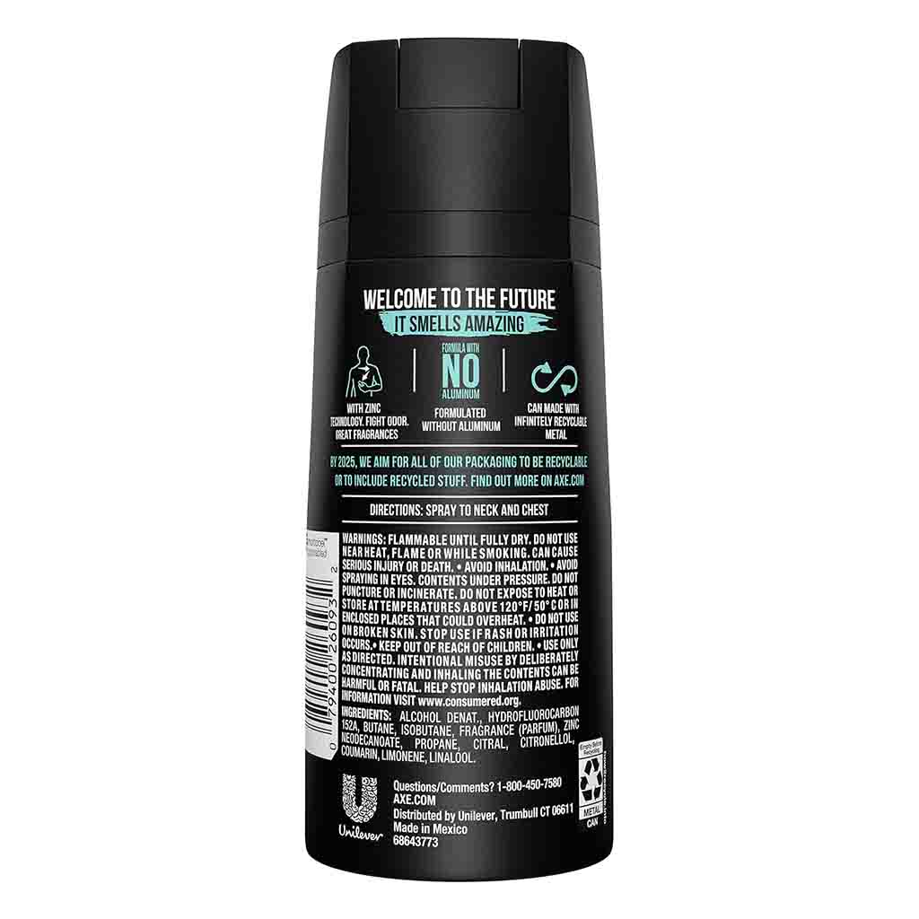 Axe Apollo Sage & Cedarwood Scent Deodorant Spray For Men 150ml