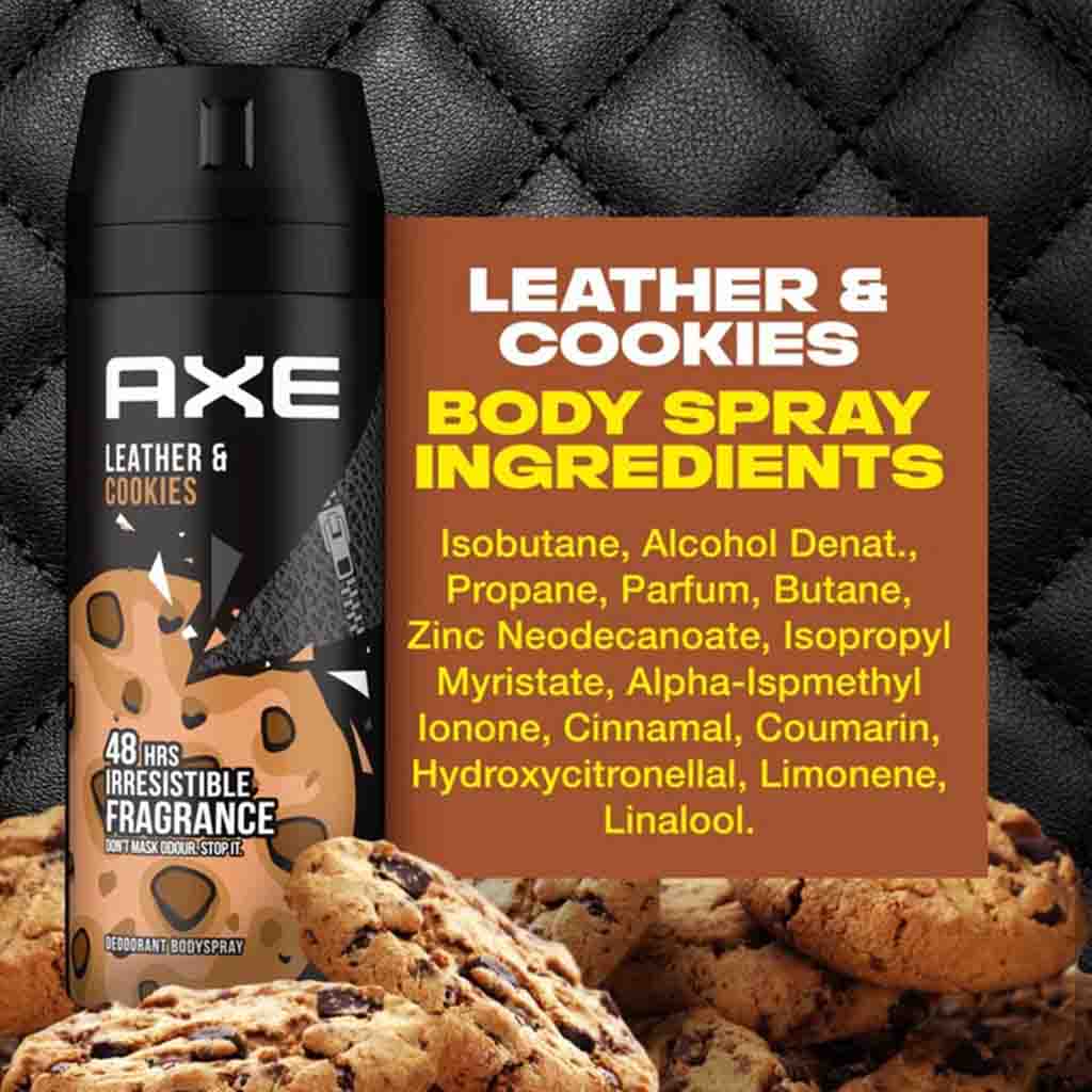 Axe Leather & Cookies Fragrance Deodorant Body Spray For Men 150ml