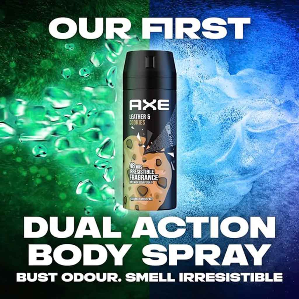 Axe Leather & Cookies Fragrance Deodorant Body Spray For Men 150ml