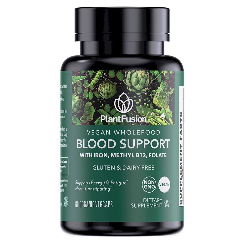 Plant Fusion Vegan Wholefood Blood Support Capsules, Pack of 60's