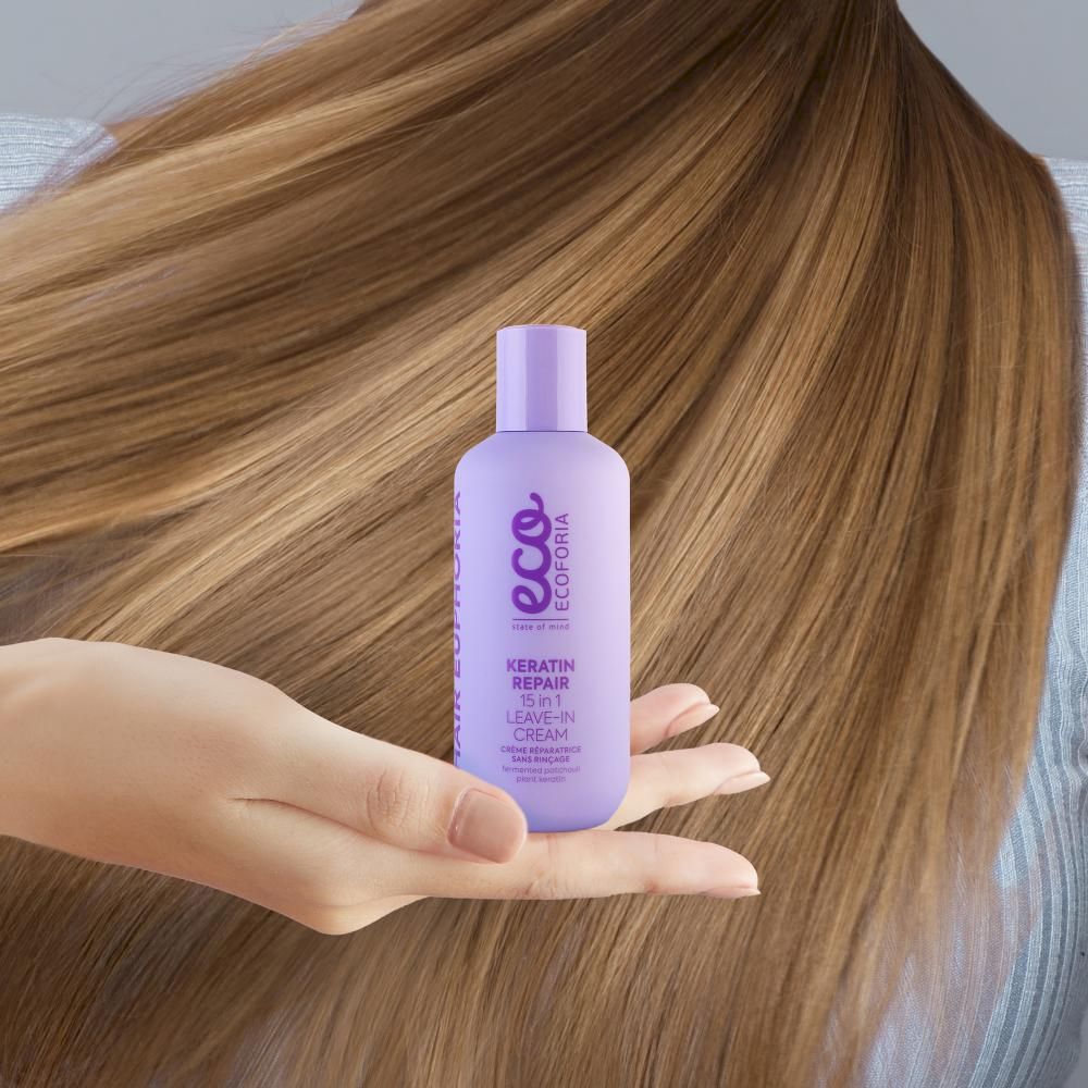 Ecoforia Keratin Repair 15-in-1 Leave-In Hair Cream 200ml
