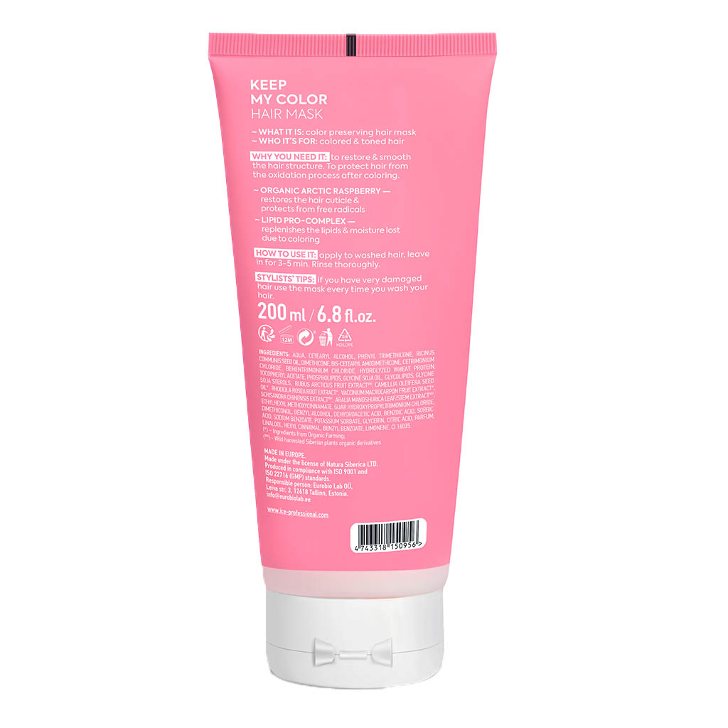 Ice Professional Keep My Color Hair Mask For Color Treated Hair 200ml