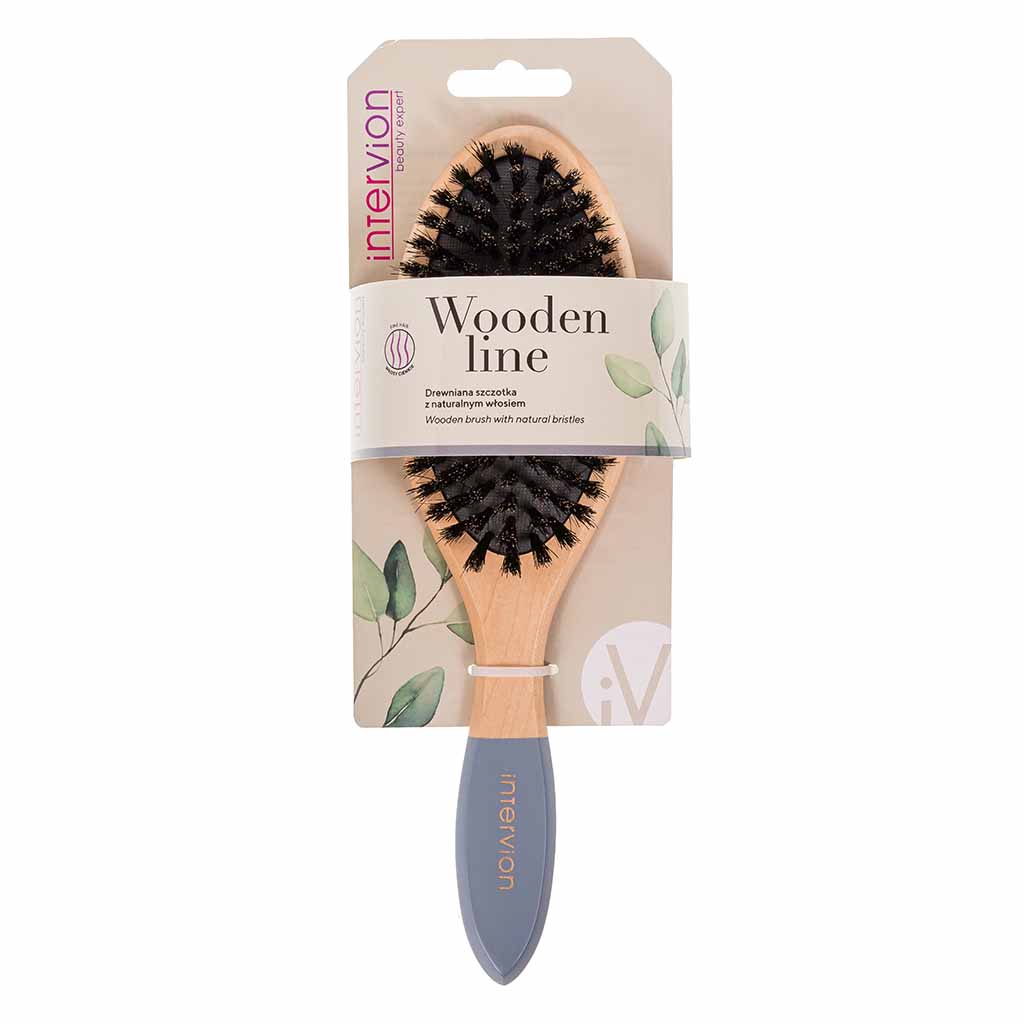 Killys Intervion Wooden Hair Brush - Grey