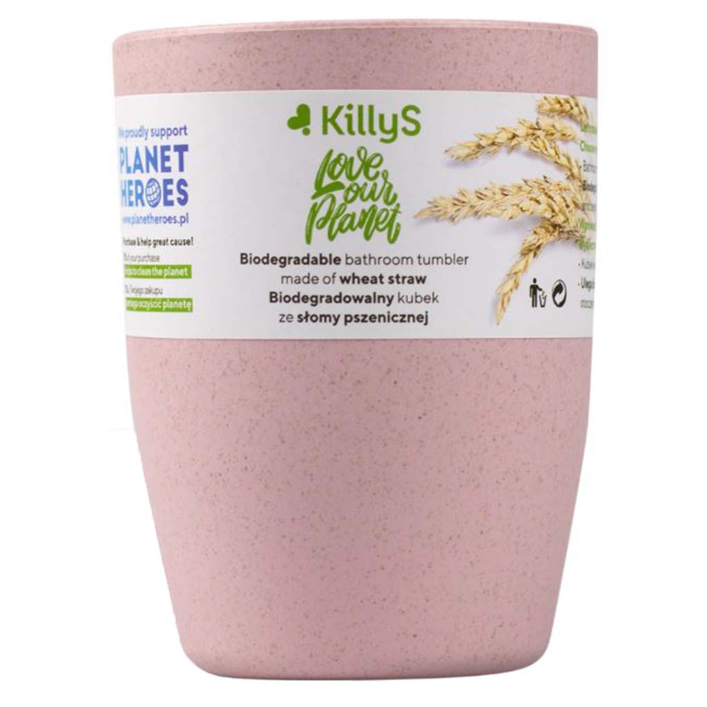 Killys Biodegradable Bathroom Tumbler Made of Wheat Straw