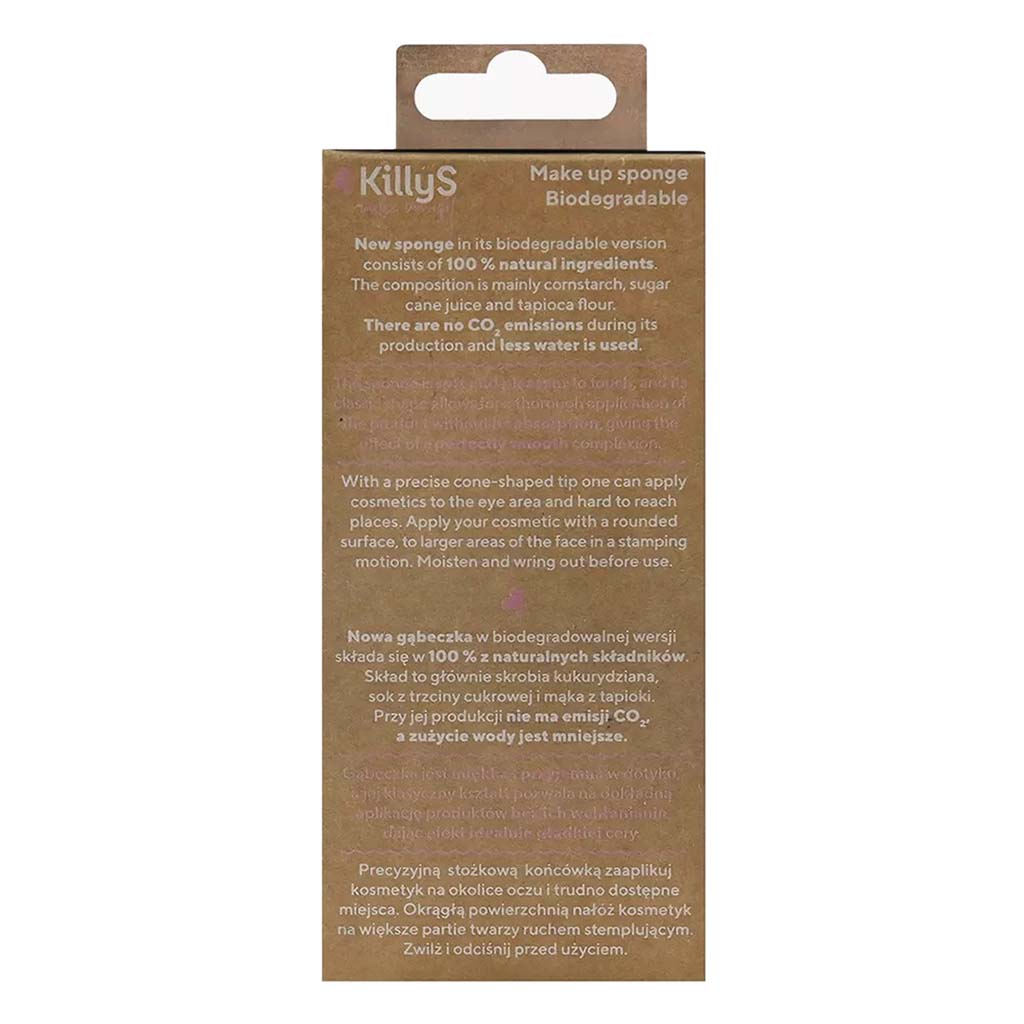 Killys Biodegradable Makeup Sponge