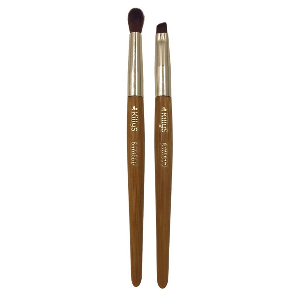Killys Bamboo Collection Make-up Brush, Pack of Brow & Eyeliner, Eyeshadow Blender Brush 