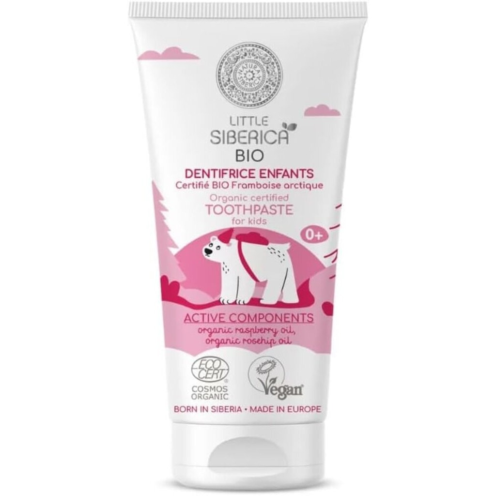 Little Siberica Bio Organic Kids Toothpaste With Arctic Raspberry Flavor 60g 