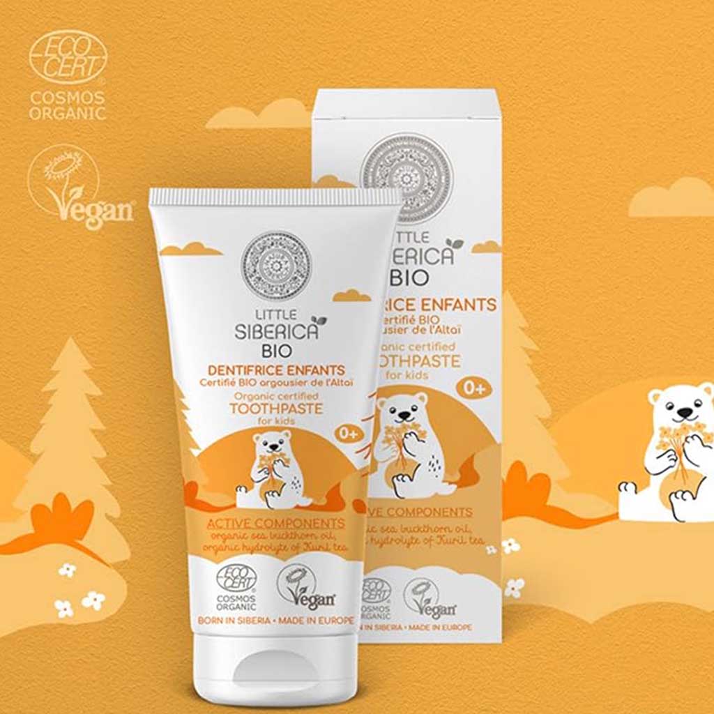 Little Siberica Bio Organic Altai Oblepikha Kids Toothpaste 60g
