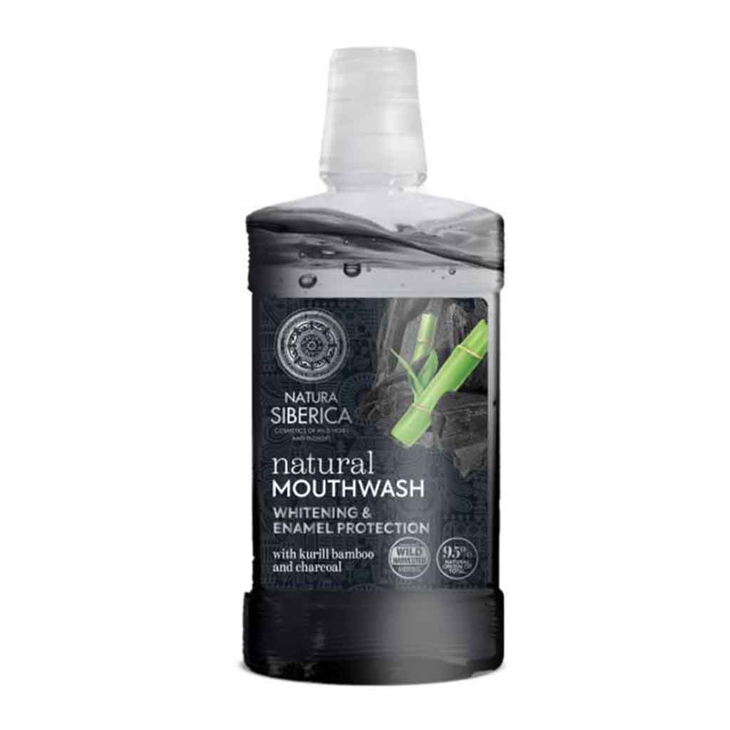 Natura Siberica Natural Mouthwash With Bamboo & Charcoal 520ml