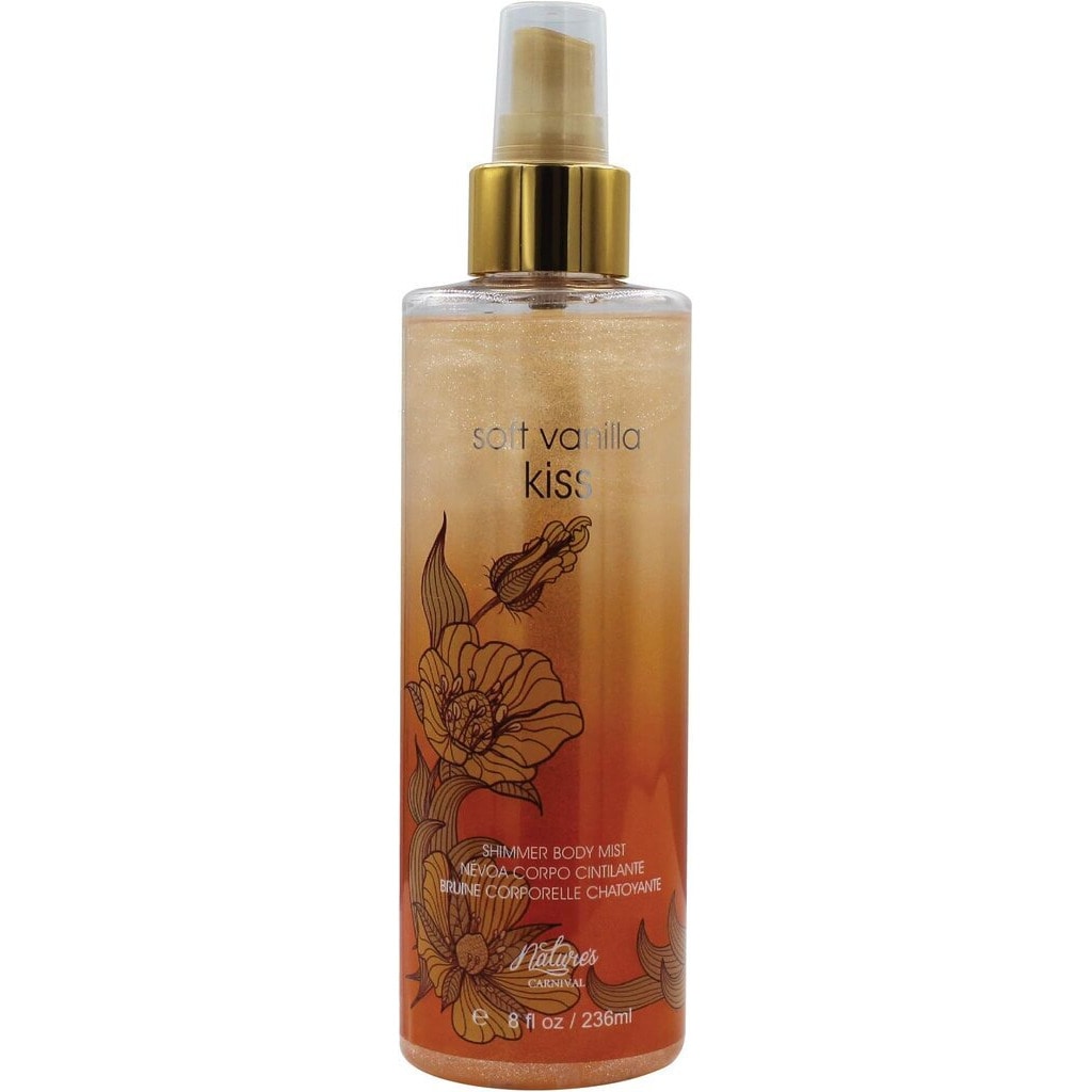 Nature's Carnival Soft Vanilla Kiss Shimmer Body Mist For Women 236ml