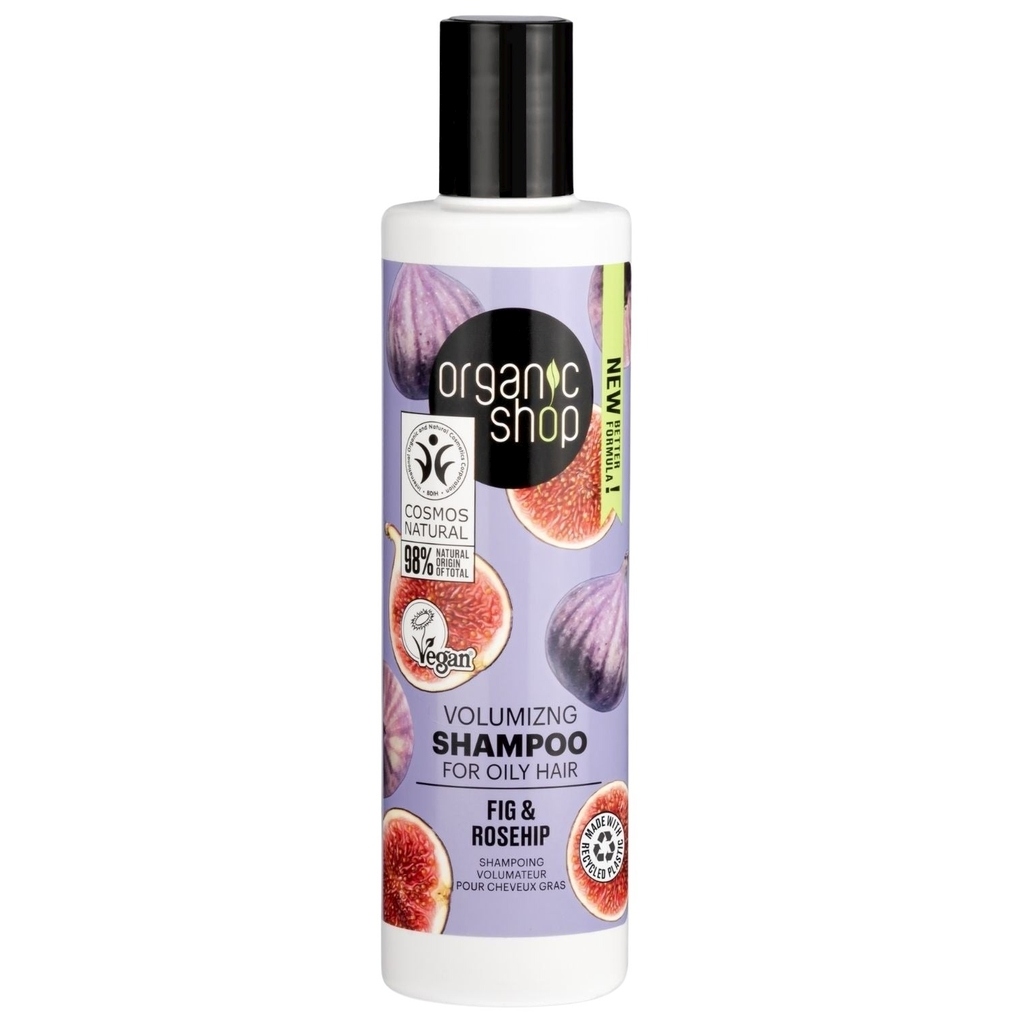 Organic Shop Fig & Rosehip Volumizing Shampoo For Oily Scalp 280ml