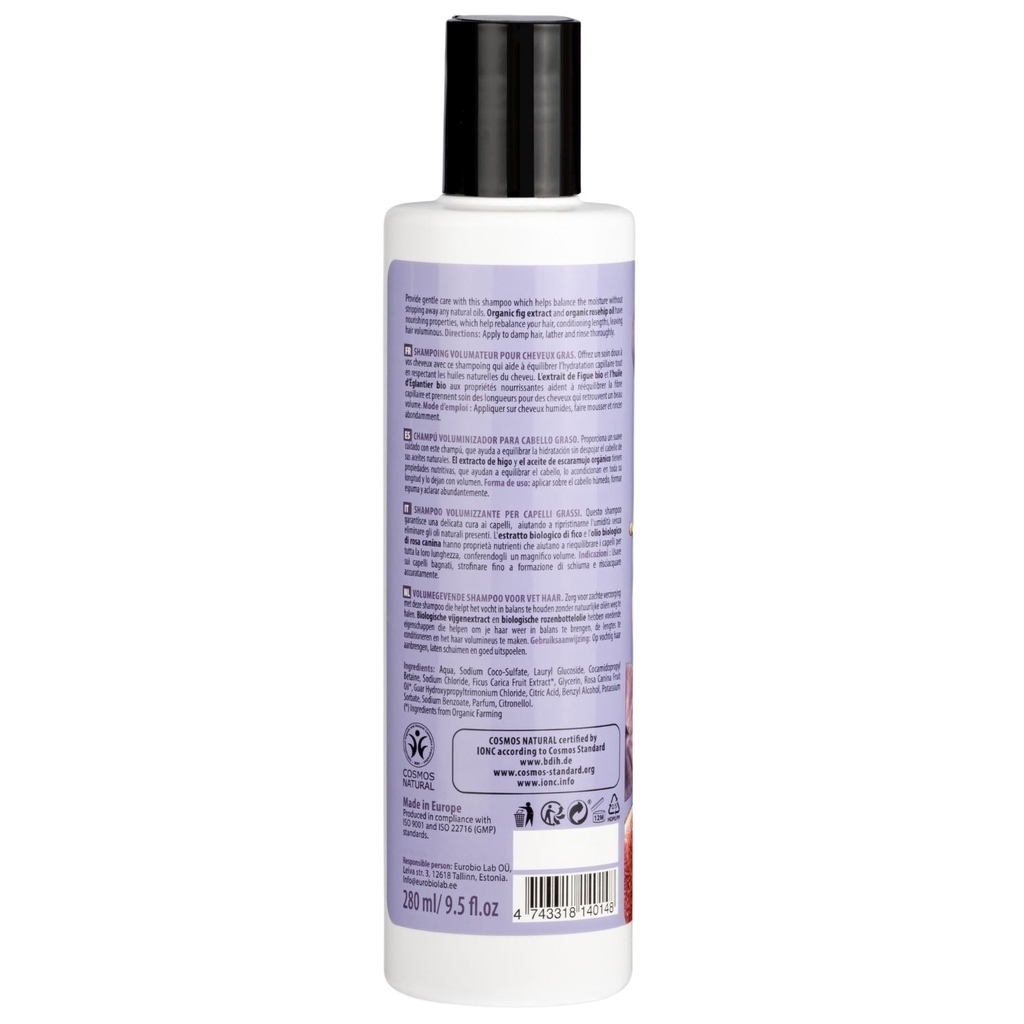 Organic Shop Fig & Rosehip Volumizing Shampoo For Oily Scalp 280ml