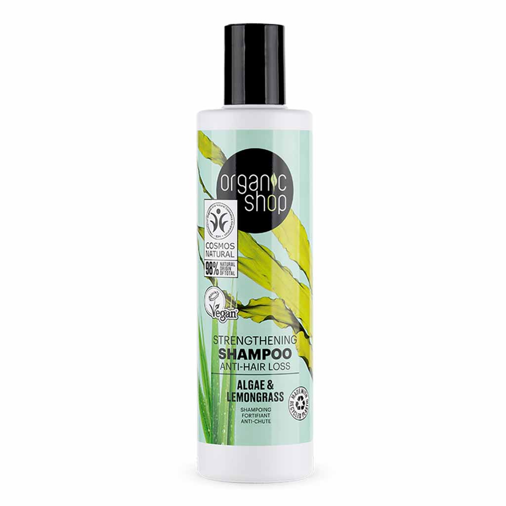 Organic Shop Algae & Lemongrass Anti Hair Loss & Strengthening Shampoo 280ml