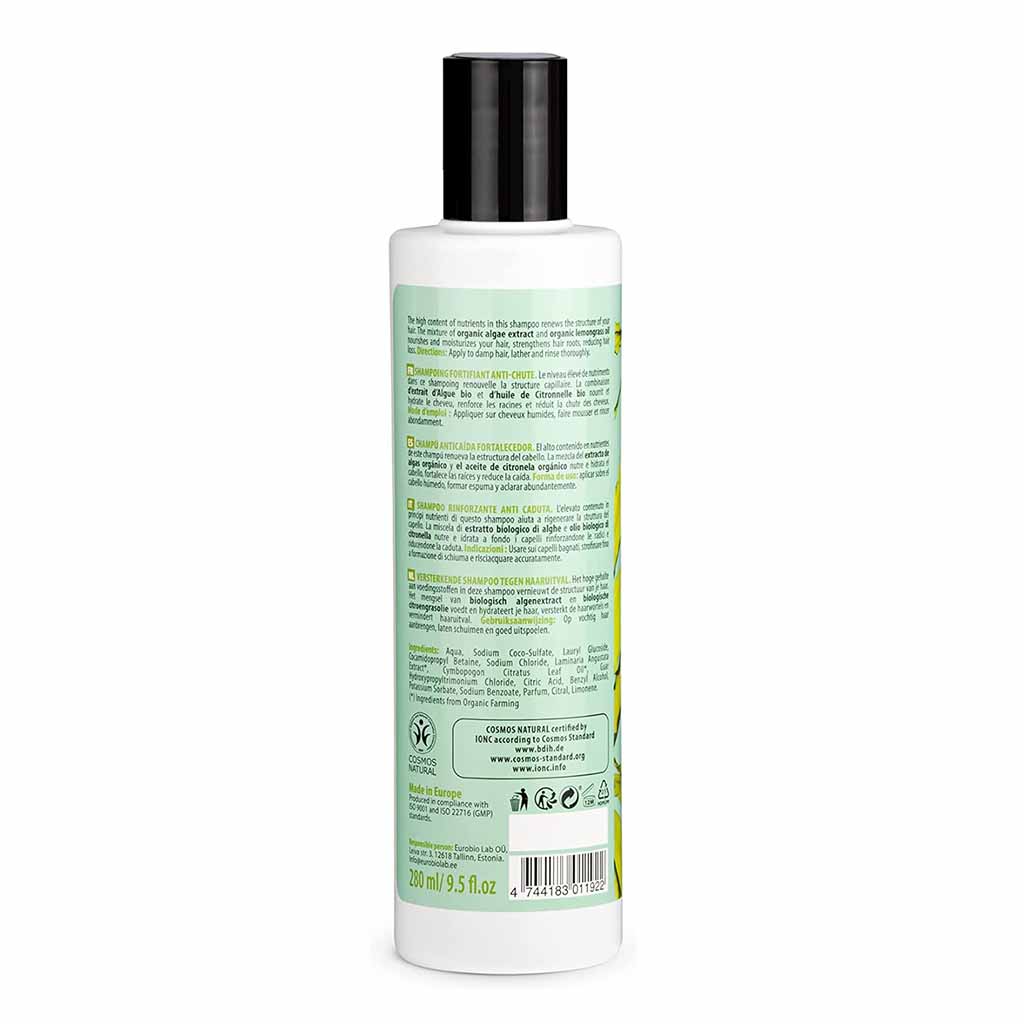 Organic Shop Algae & Lemongrass Anti Hair Loss & Strengthening Shampoo 280ml