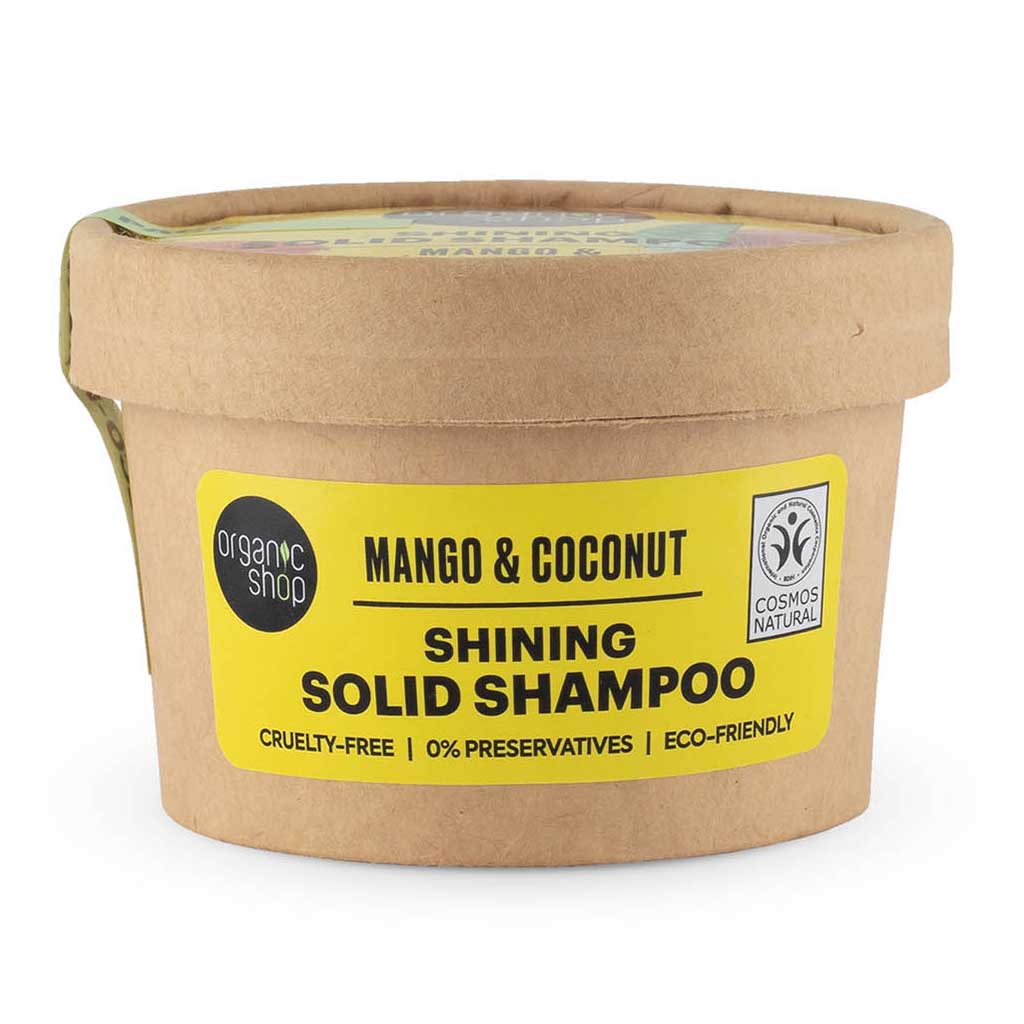 Organic Shop Mango & Coconut Shining Solid Shampoo Bar 60g