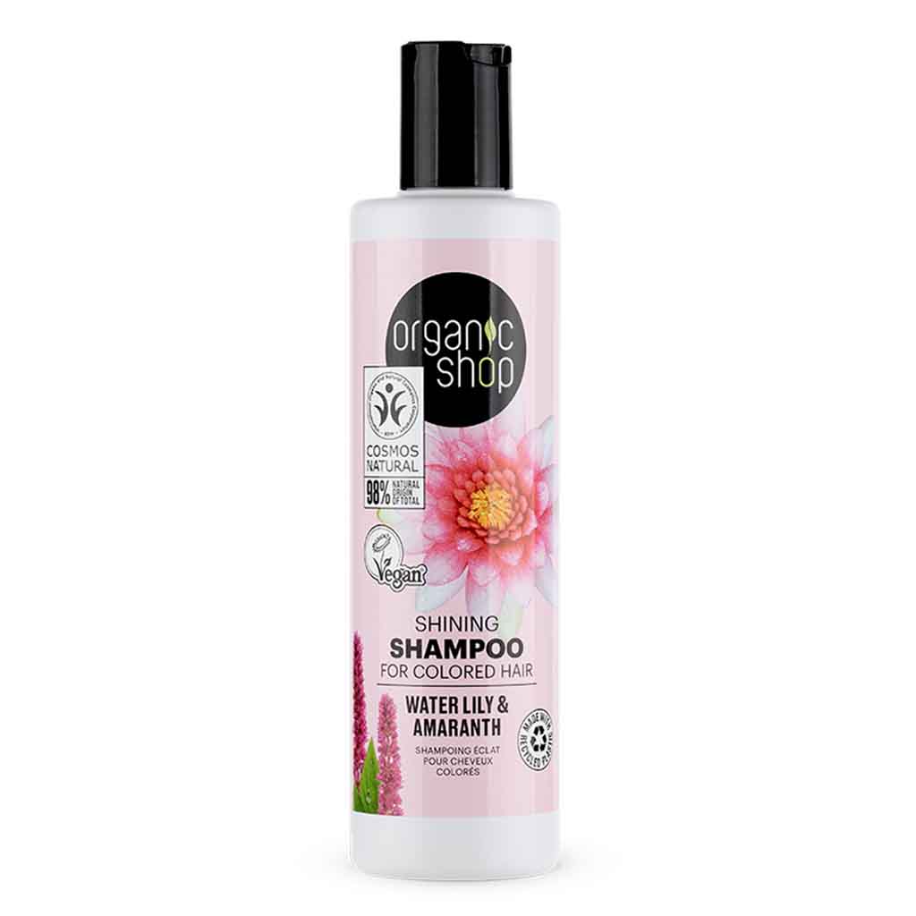 Organic Shop Water Lily & Amaranth Shining Shampoo For Colored Hair 280ml
