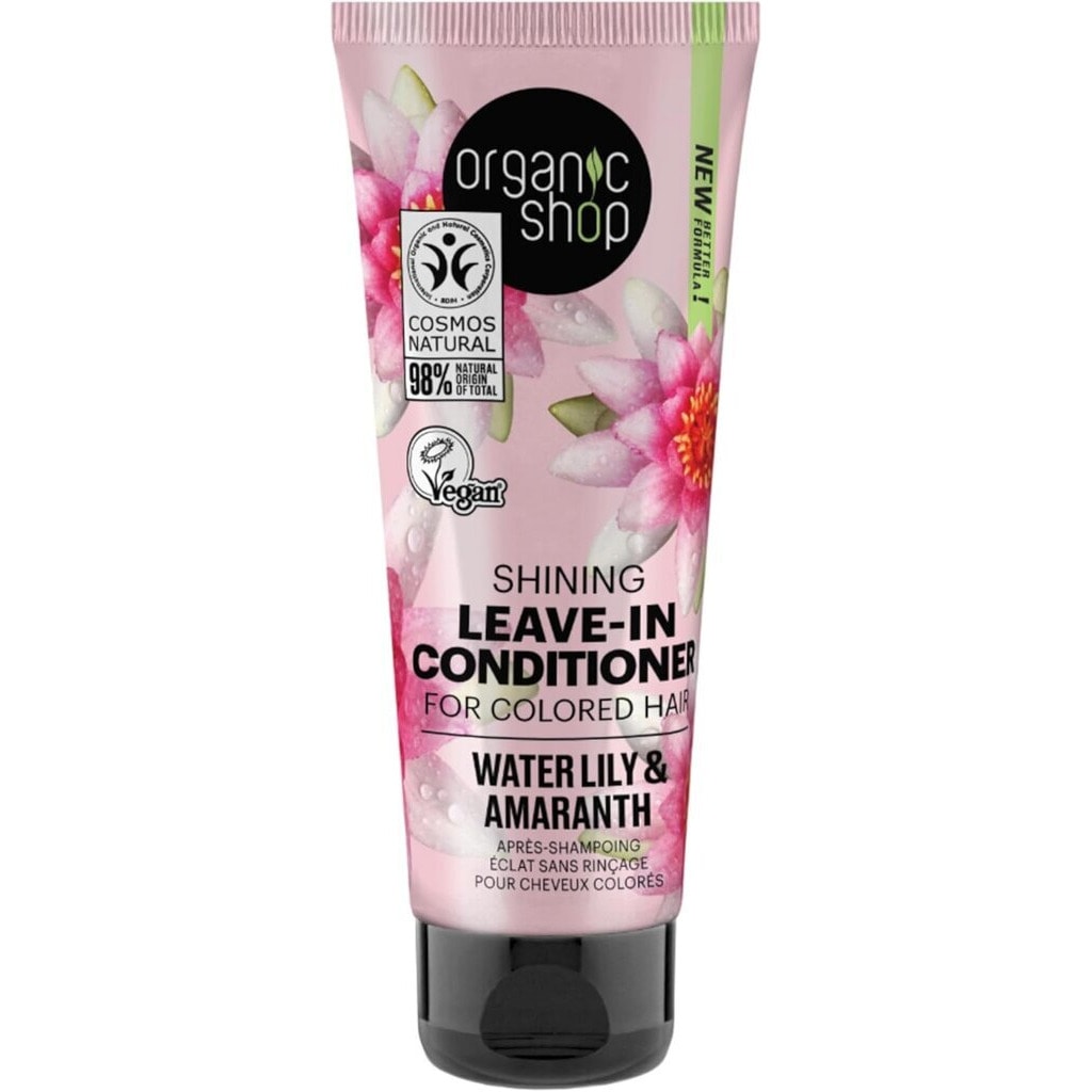 Organic Shop Water Lily & Amaranth Leave-in Conditioner For Colored Hair 75ml