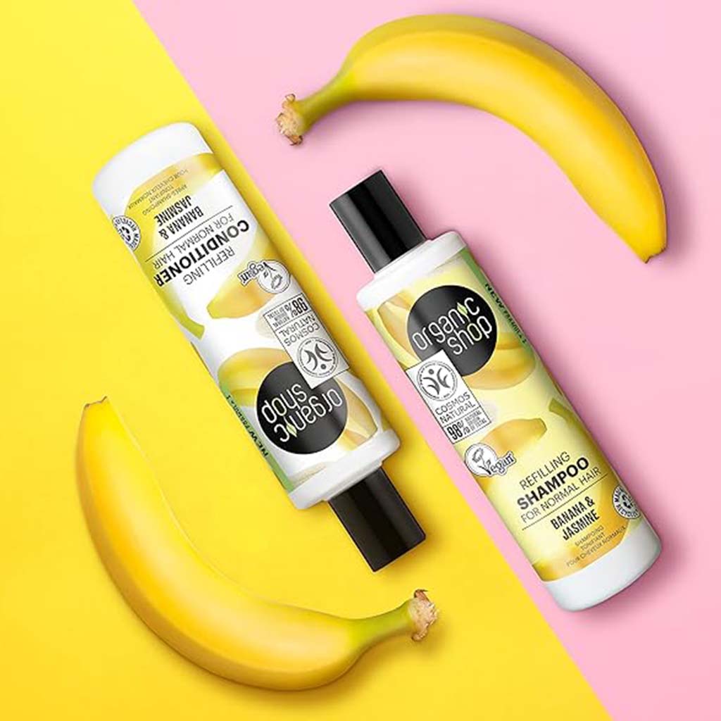 Organic Shop Banana & Jasmine Refilling Shampoo For Normal Hair 280ml