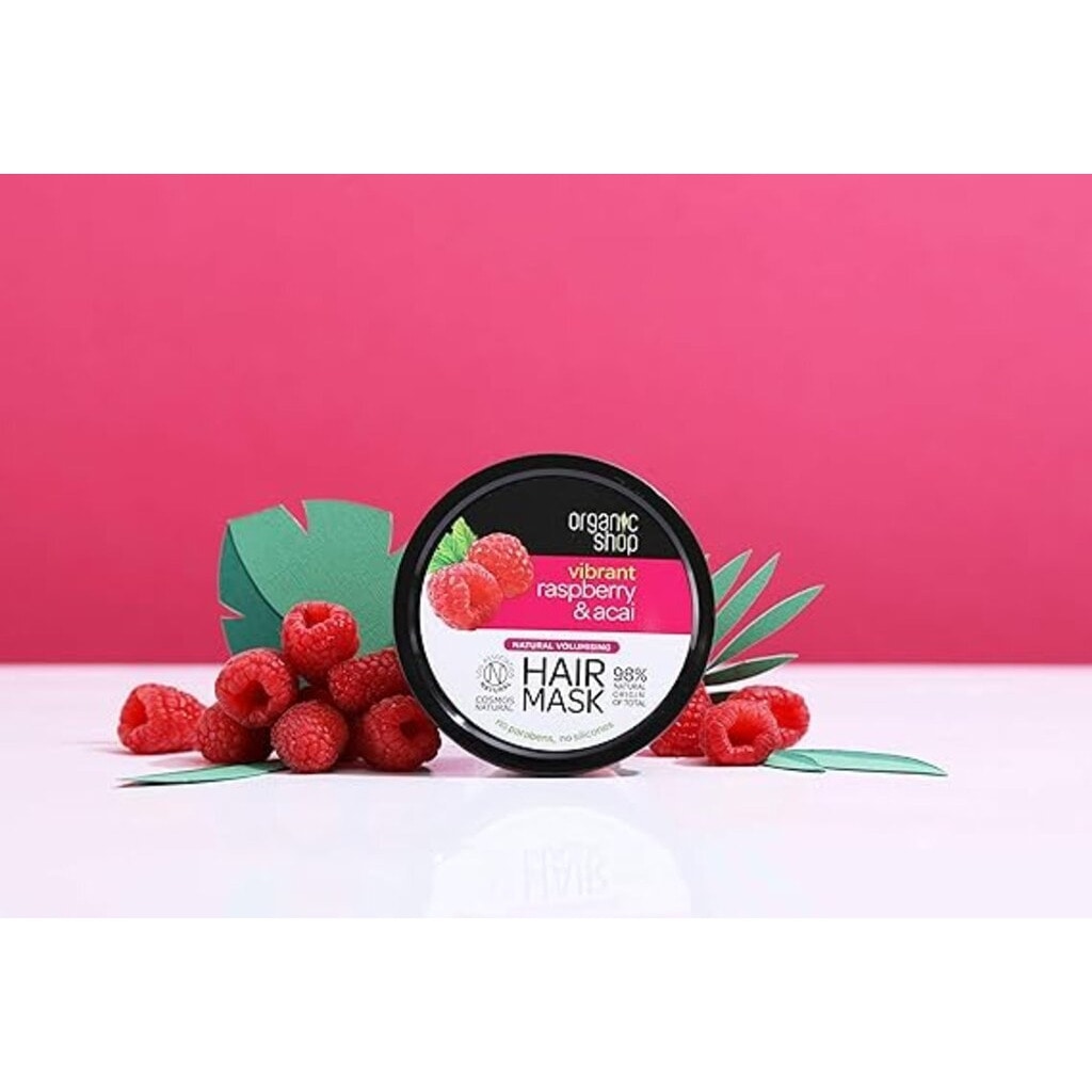 Organic Shop Vibrant Raspberry & Acai Natural Hair Mask 250ml