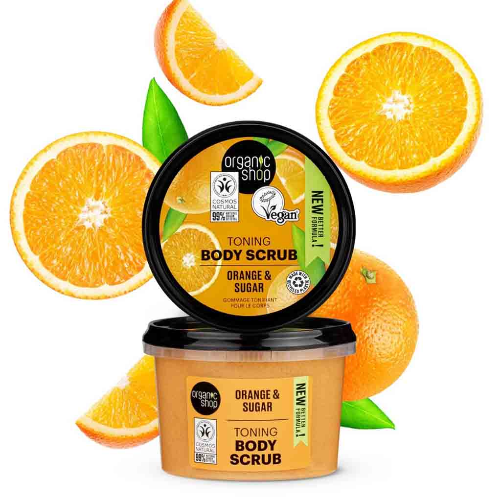 Organic Shop Orange & Sugar Toning Body Scrub 250ml