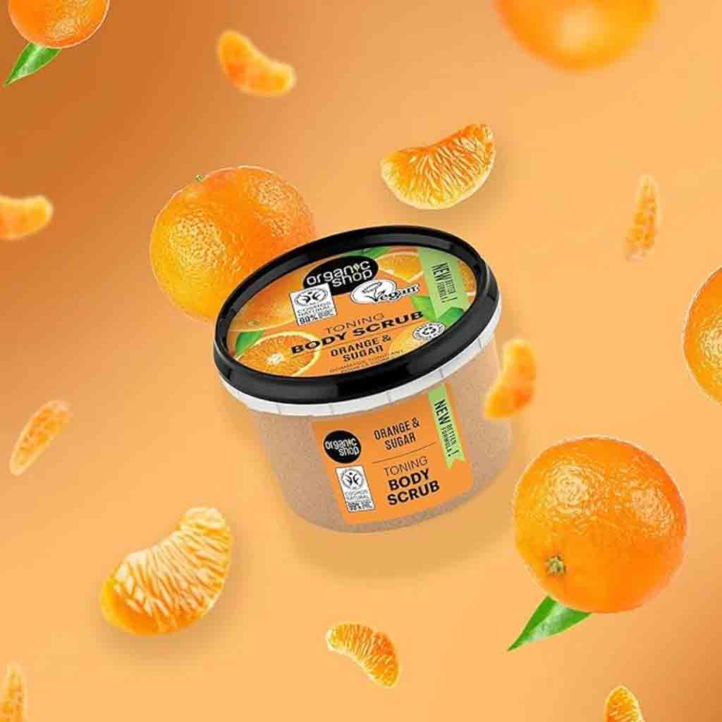 Organic Shop Orange & Sugar Toning Body Scrub 250ml