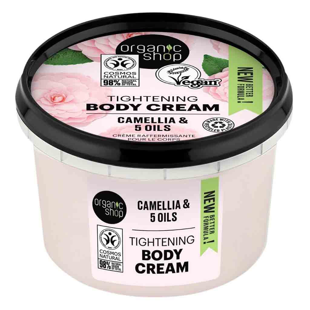 Organic Shop Camellia & 5 Oils Skin Tightening Body Cream 250ml