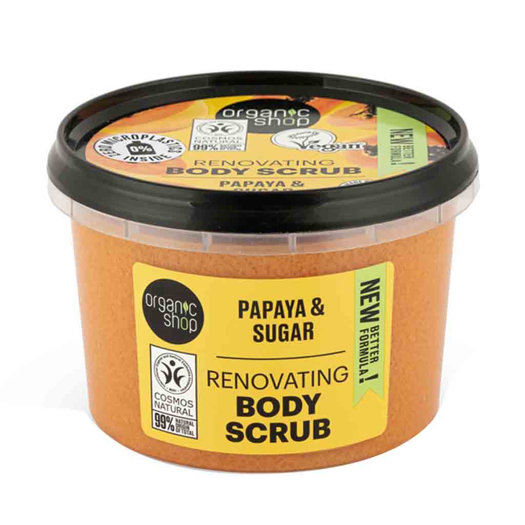 Organic Shop Papaya & Sugar Renovating Body Scrub 250ml