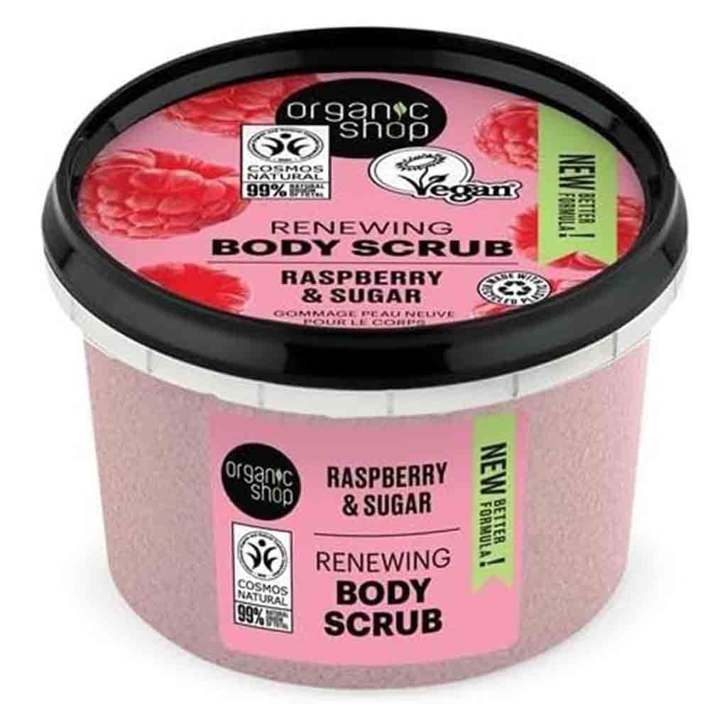 Organic Shop Raspberry & Sugar Renewing Body Scrub 250ml