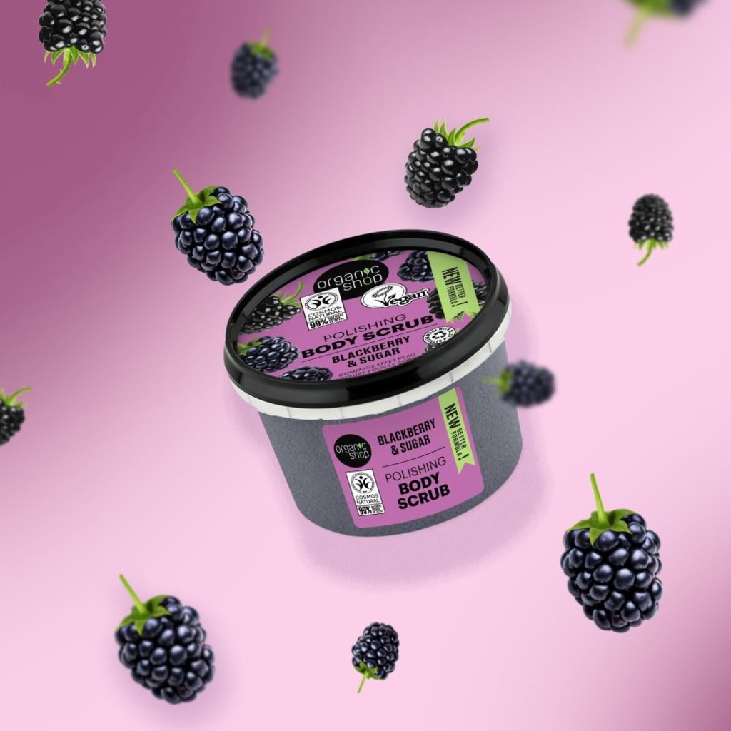 Organic Shop Blackberry & Sugar Polishing Body Scrub 250ml