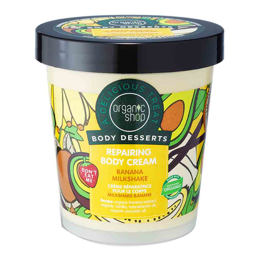 Organic Shop Banana Milkshake Repairing Body Cream 450ml