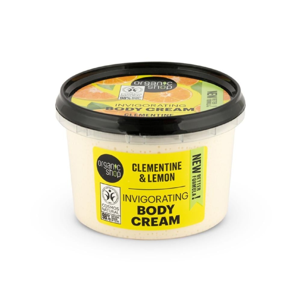 Organic Shop Clementine & Lemon Invigorating Body Cream 250ml