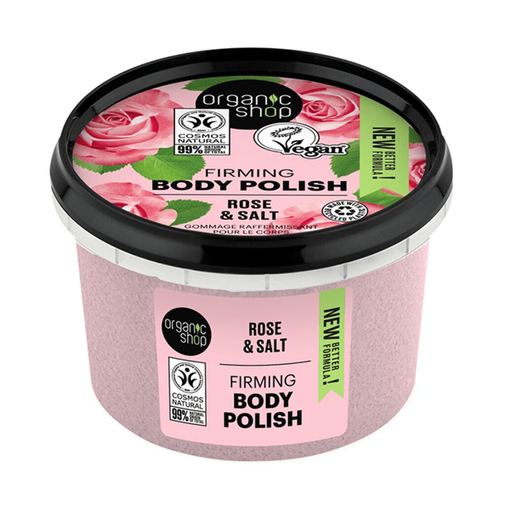 Organic Shop Rose & Salt Firming Body Polish 250ml