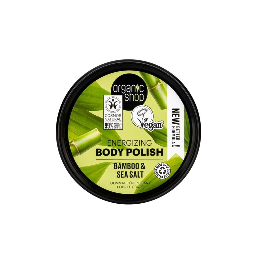 Organic Shop Bamboo & Sea Salt Energizing Body Polish 250ml