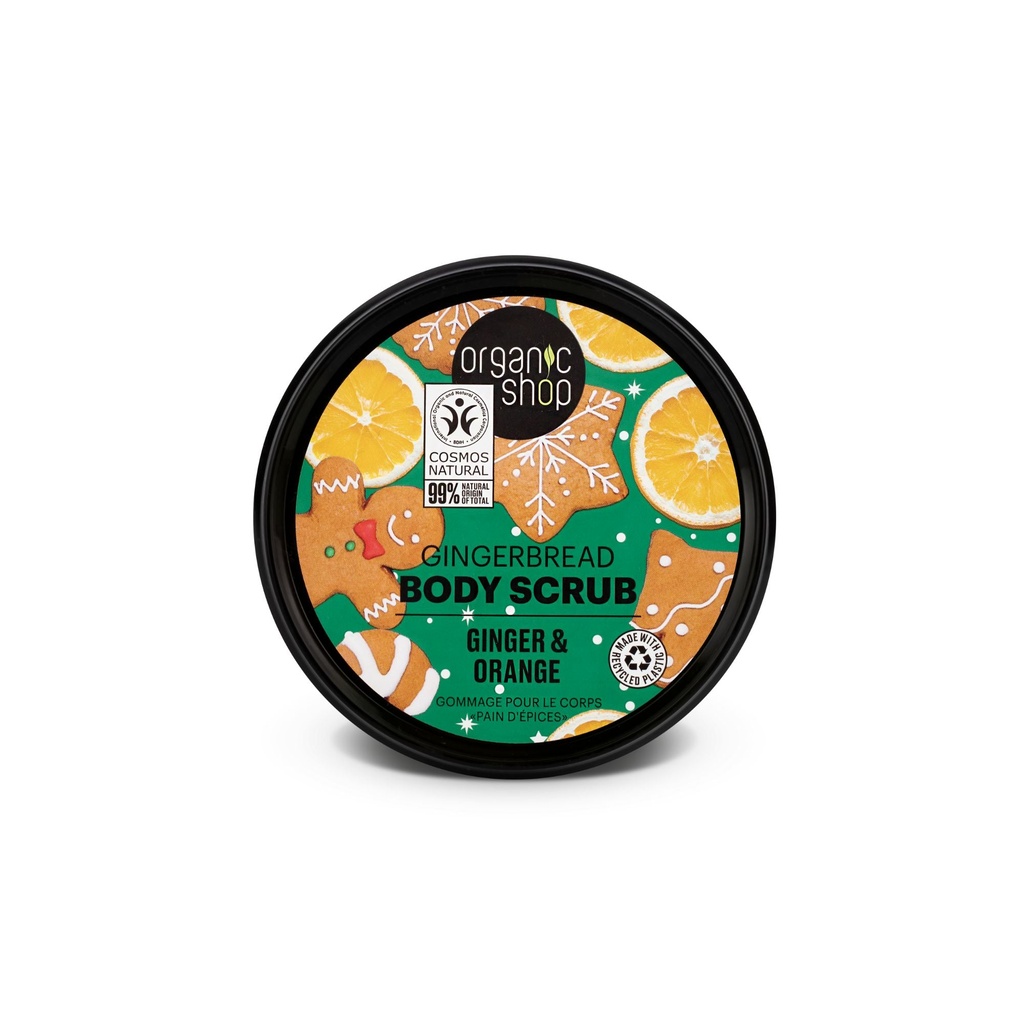 Organic Shop Ginger & Orange Gingerbread Body Scrub 250ml