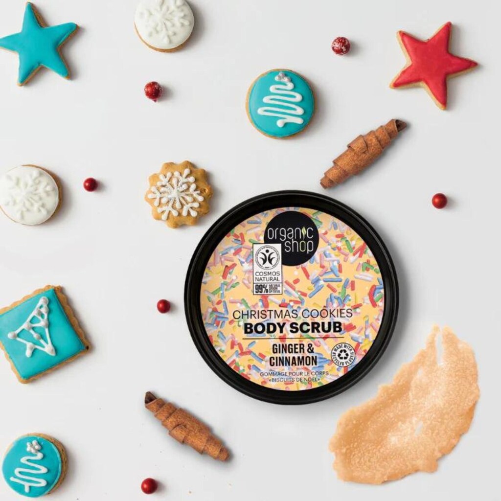 Organic Shop Ginger & Cinnamon Christmas Cookies Body Scrub 250ml
