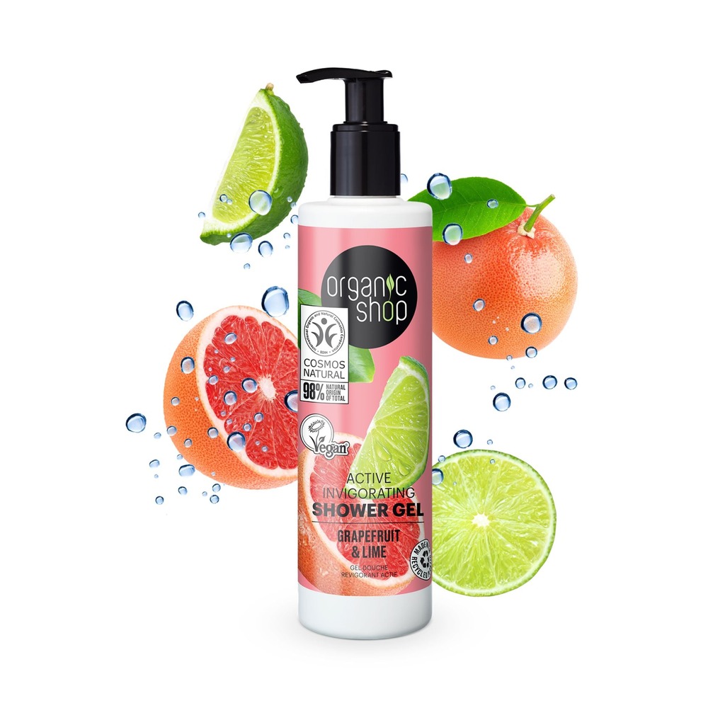 Organic Shop Grapefruit & Lime Active Invigorating Shower Gel 280ml