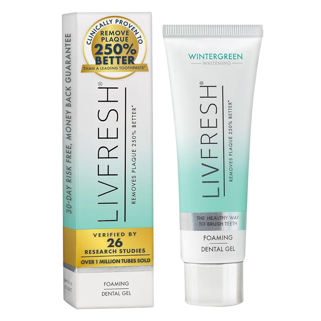 Livfresh Wintergreen Whitening Foaming Toothpaste 50g