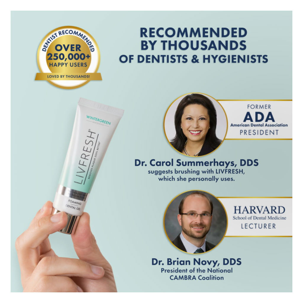 Livfresh Wintergreen Whitening Foaming Toothpaste 50g