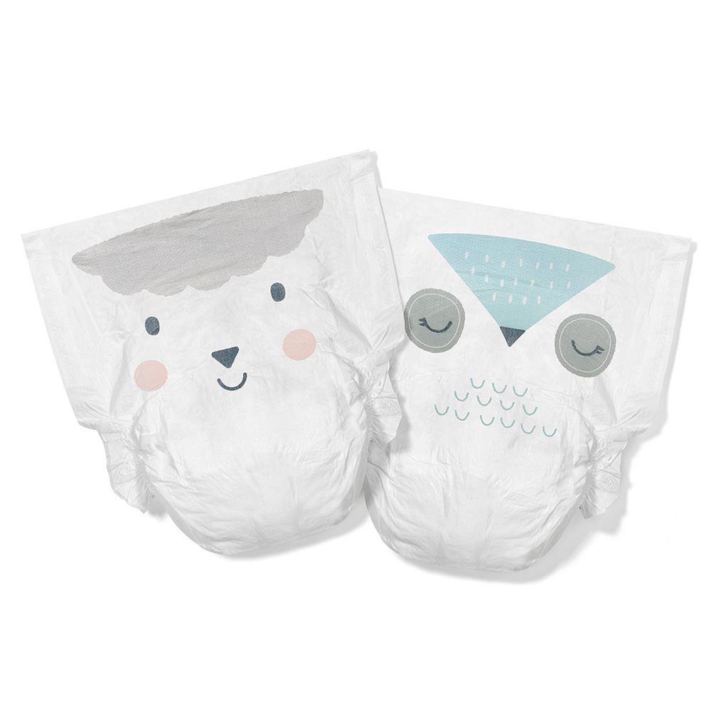 Kit & Kin Eco Friendly Hypoallergenic Size 1 Baby Diapers For 2-5Kg, Pack of 38’s