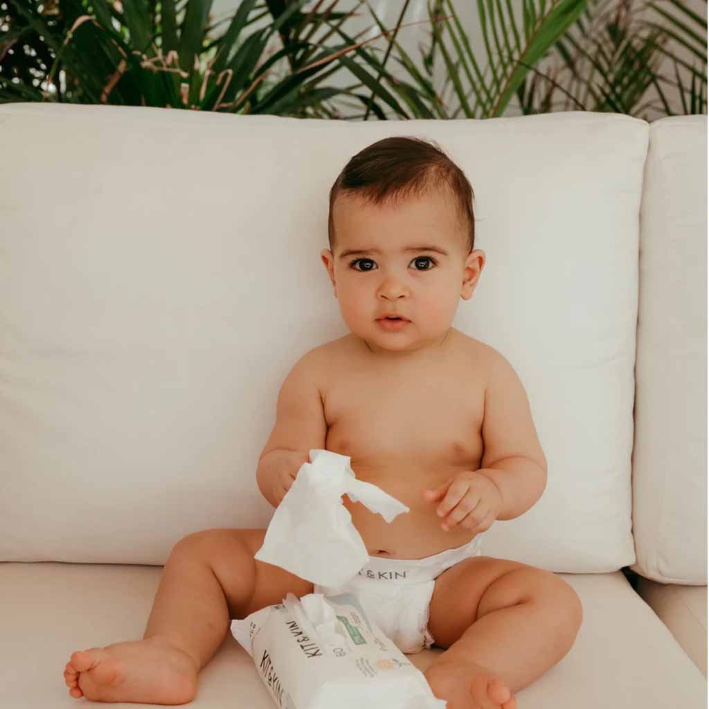Kit & Kin Biodegradable Baby Wipes, Pack of 60’s